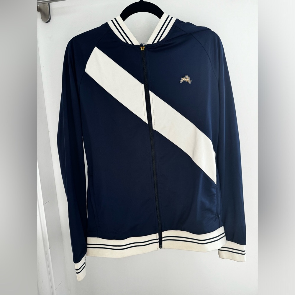 Track smith hare AC varsity track jacket. Medium. Navy. Sash. Men’s